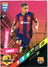 fotbalová karta Panini FIFA 365 2024 Adrenalyn XL BAR5 Raphinha	FC Barcelona Fans' Favourite