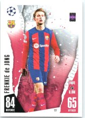 Fotbalová kartička 2023-24 Topps Match Attax UEFA Club Competitions 127 Frenkie de Jong FC Barcelona