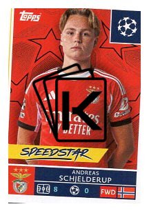 2025-26 Topps Champions League SL Benfica 563 Andreas Schjelderup