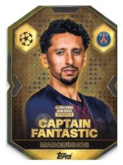 fotbalová kartička 2025-26 Topps Match Attax UCC Chrome Award Winner CA 18 Marquinhos (Paris Saint-Germain)  -  Captain Fantastic