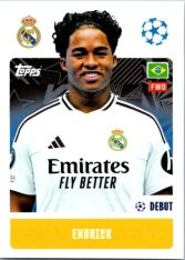 2024-25 Topps Champions League 329 Endrick (Real Madrid CF) Debut Stickers