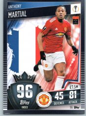 fotbalová kartička 2020-21 Topps Match Attax 101 Champions League 96 Anthony Martial Manchester United