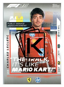 2025 Topps Turbo Attax F1 Scuderia Ferrari HP PSA  163 Charles Leclerc