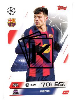 fotbalová kartička 2025-26 Topps Match Attax UCC 109 Pedri (FC Barcelona)