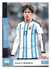 fotbalová kartička 2025-26 Topps Team Set Argentina 17 Giuliano Simeone