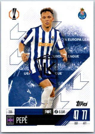 fotbalová kartička 2024-25 Topps Match Attax UEFA Club Competitions 295 Pepe (FC Porto)
