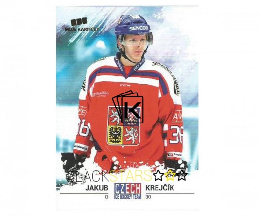 Hokejová kartička Czech Ice Hockey Team 21. Jakub Krejčík