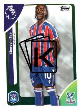 fotbalová kartička 2025-26 Topps  Premier League 120 Eberechi Eze (Crystal Palace)
