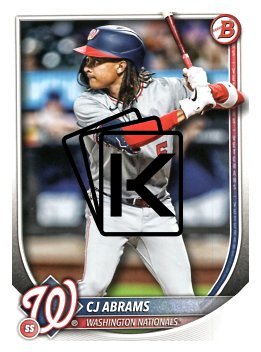 Baseballová karta 2025 Bowman 49 CJ Abrams, Washington Nationals