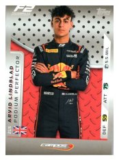 2025 Topps Turbo Attax F1 Campos Racing F2 Podium Perfections HP 215 Arvid Lindblad