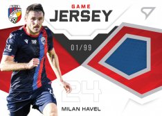 fotbalová kartička 2021-22 SportZoo Fortuna Game Jersey GJ-MH Milan Havel FC Viktoria Plzeň