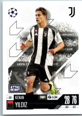 fotbalová kartička 2024-25 Topps Match Attax UEFA Club Competitions 331 Kenan Yildiz (Juventus)  -  Attax Debut