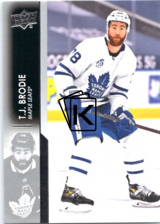 hokejová karta 2021-22 UD Series One 166 T.J. Brodie - Toronto Maple Leafs