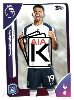 fotbalová kartička 2025-26 Topps  Premier League 267 Dominic Solanke (Tottenham Hotspur)