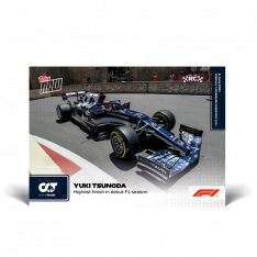kartička Formule 1 Topps Now 2021 018 Yuki Tsunoda AlphaTauri RC