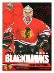 2025-26 Upper Deck Centennial Chicago Blackhawks 49 Jeff Hackett