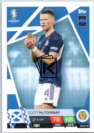 fotbalová karta Topps Match Attax EURO 2024 SCO10 Scott McTominay (Scotland)