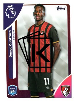 fotbalová kartička 2025-26 Topps  Premier League 50 Dango Ouattara (AFC Bournemouth)