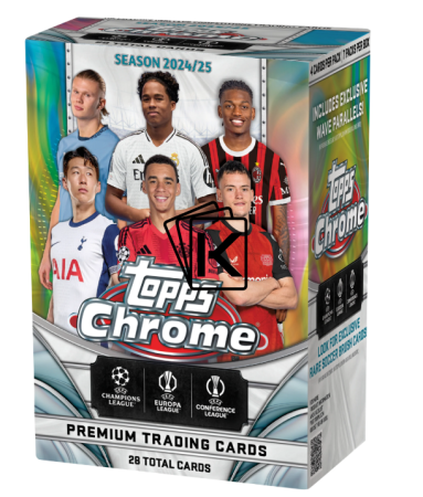 2024-25 Topps Chrome UEFA Club Competitions Blaster Box
