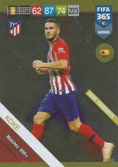 Fotbalová kartička Panini FIFA 365 – 2019 UPDATE Fans Favourite 69 Koke Atletico de Madrid
