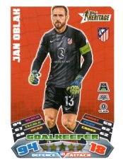 fotbalová kartička 2025-26 Topps Match Attax UCC 389 Jan Oblak (Atlético de Madrid)