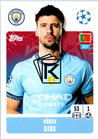 2024-25 Topps Champions League 274 Rúben Dias (Manchester City)