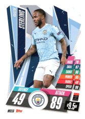 fotbalová kartička Topps Match Attax Champions League 2020-21 MCI16 Raheem Sterling Manchester City