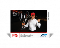 kartička Formule 1 Topps Now 22 Mick Schumacher  2020 FIA Formula 2 Champion