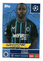 2025-26 Topps Champions League  Club Brugge 490 Carlos Forbs
