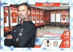 2023-24 Topps Match Attax EXTRA UEFA Club Competition Blue Crystal Parallel Managers 49 Jürgen Klopp (Liverpool)