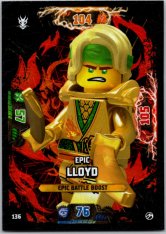 Lego Ninjago Trading Card EPIC 136 Lloyd