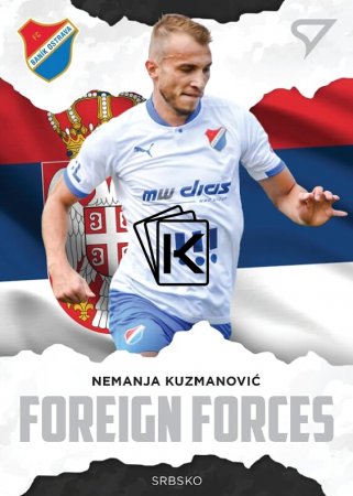 fotbalová kartička SportZoo 2020-21 Fortuna Liga Foreign Forces 24 Nemanja Kuzmanovic FC Baník Ostrava