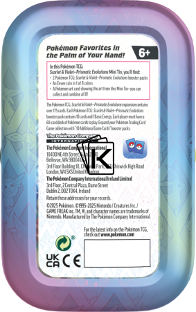 Pokémon Prismatic Evolutions Mini Tin - Sylveon