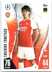 Fotbalová kartička 2023-24 Topps Match Attax UEFA Club Competitions 34	Takehiro Tomiyasul Arsenal