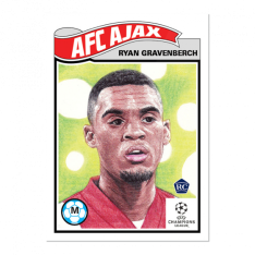 Fotbalová kartička Topps Living Set 266 Ryan Gravenberch AFC Ajax RC