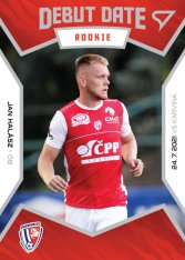 fotbalová kartička 2021-22 SportZoo Fortuna Liga Debut Date Rookie DR5 Jan Halász FK Pardubice