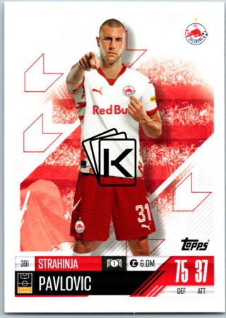 fotbalová kartička 2024-25 Topps Match Attax UEFA Club Competitions 391 Strahinja Pavlovic (FC Salzburg)