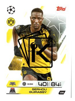 fotbalová kartička 2025-26 Topps Match Attax UCC 198 Serhou Guirassy (Borussia Dortmund)