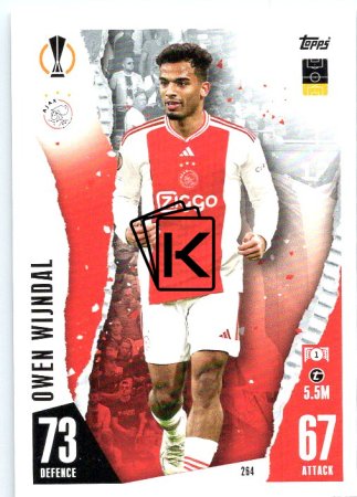 Fotbalová kartička 2023-24 Topps Match Attax UEFA Club Competitions  264 Owen Wijndal AFC Ajax