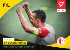 fotbalová kartička SportZoo 2021-22 Live L-124 Stanislav Tecl SK Slavia Praha /51
