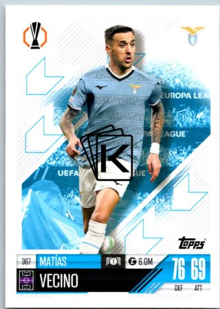 fotbalová kartička 2024-25 Topps Match Attax UEFA Club Competitions 367 Matias Vecino (SS Lazio)