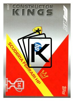 2025 Topps Turbo Attax F1 Scuderia Ferrari 	Constructor Kings  289