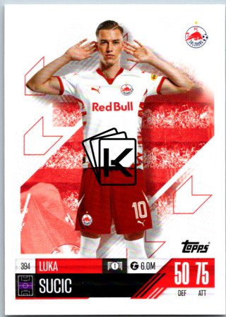 fotbalová kartička 2024-25 Topps Match Attax UEFA Club Competitions 394 Luka Sucic (FC Salzburg)