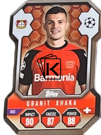 fotbalová kartička 2024-25 Topps Match Attax UEFA Club Competitions Topps Chrome Pro Elite SH9 Granit Xhaka (Bayer 04 Leverkusen)