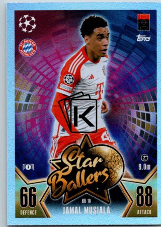 Fotbalová kartička 2023-24 Topps Match Attax UEFA Club Competitions Star Ballers Limited Edition BB 10 Jamal Musiala (FC Bayern München)