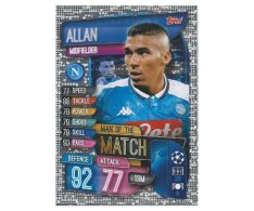 Fotbalová kartička 2019-2020 Topps Match Attax Champions League Man of the Match Allan SSC Neapol