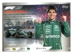 2025 Topps Turbo Attax F1 Aston Martin Epic Moments  103 Lance Stroll