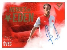 podepsaná karta 2025-26 SportZoo SK Slavia Praha Heroes of Eden /35  HES-MS Michal Švec