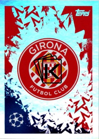 2024-25 Topps Champions League 220 Club Badge (Girona FC)