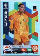 fotbalová karta Topps Match Attax EURO 2024 NED3 Virgil van Dijk (Netherlands)  -  Captain